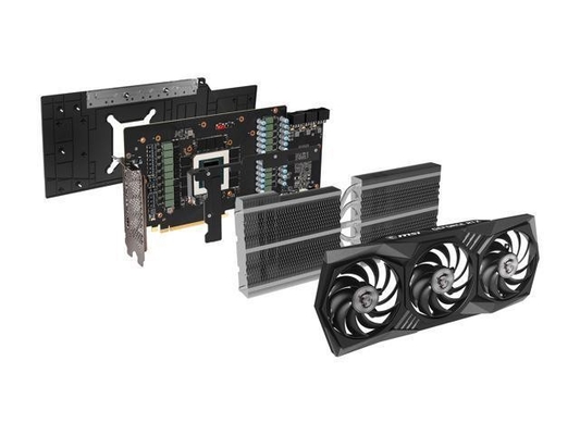 Carte grafiche di Gtx 3090ti del dissipatore di calore del fan di Msi Rtx3080 3X 3080ti del bit di rettangolo 256