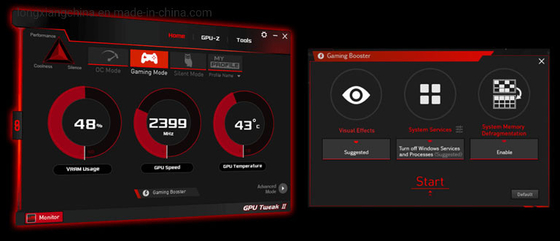Gioco Ftw3 ultra 10gb Gddr6x del dissipatore di calore DDR3 Evga Geforce Rtx 3080 del fan
